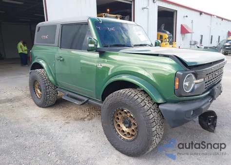 2023 Ford Bronco Outer Banks z USA, uszkodzony, nr VIN 1FMDE5CPXPLB19509